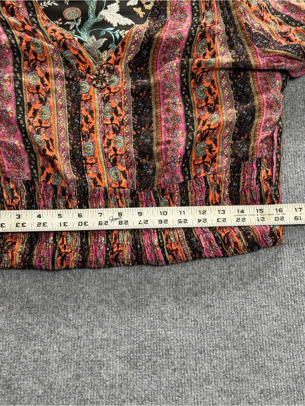 Aratta Silent Journey Stevie Nicks Maxi Dress Metallic Jacquard Boho Mixed XL - Picture 9 of 9